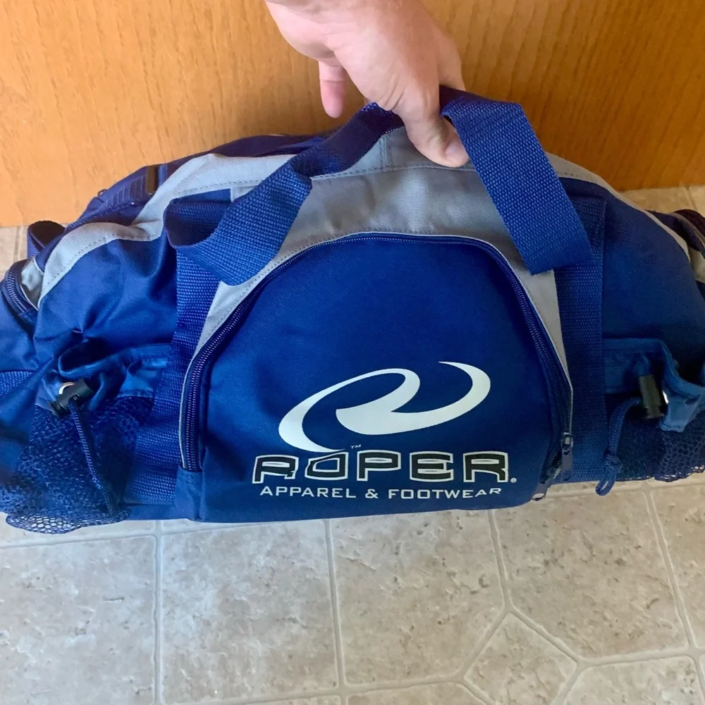 Roper Blue and Gray Men's Bag